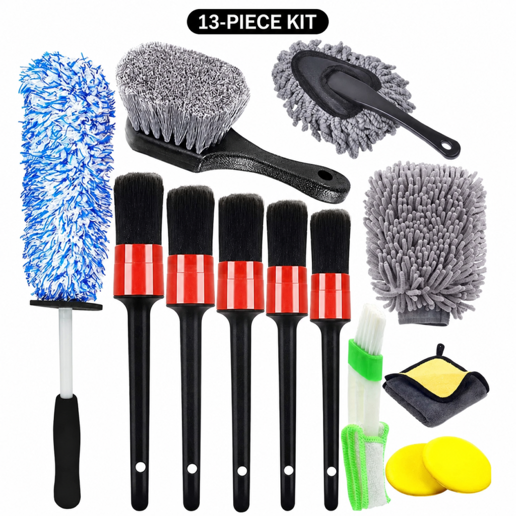 13-piece car detailing kit