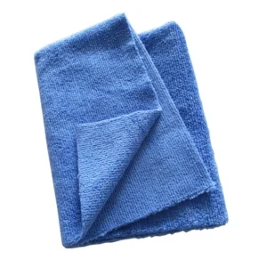 Sky Blue 40 x 40 cm edgeless microfiber car towel