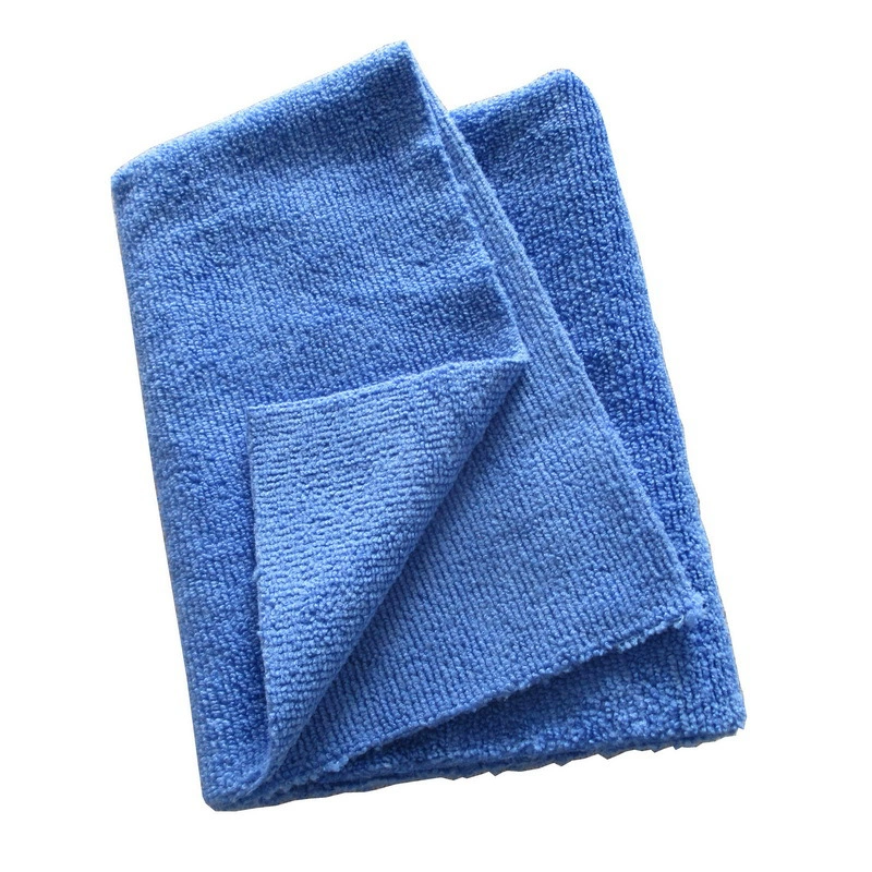 Sky Blue 40 x 40 cm edgeless microfiber car towel