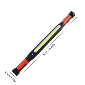Red and black rechargeable detailing inspection light
