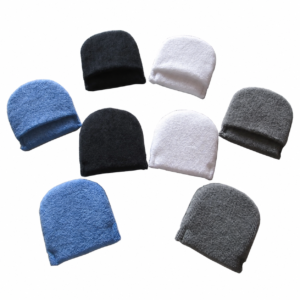 Microfiber finger applicator mitts in assorted colors