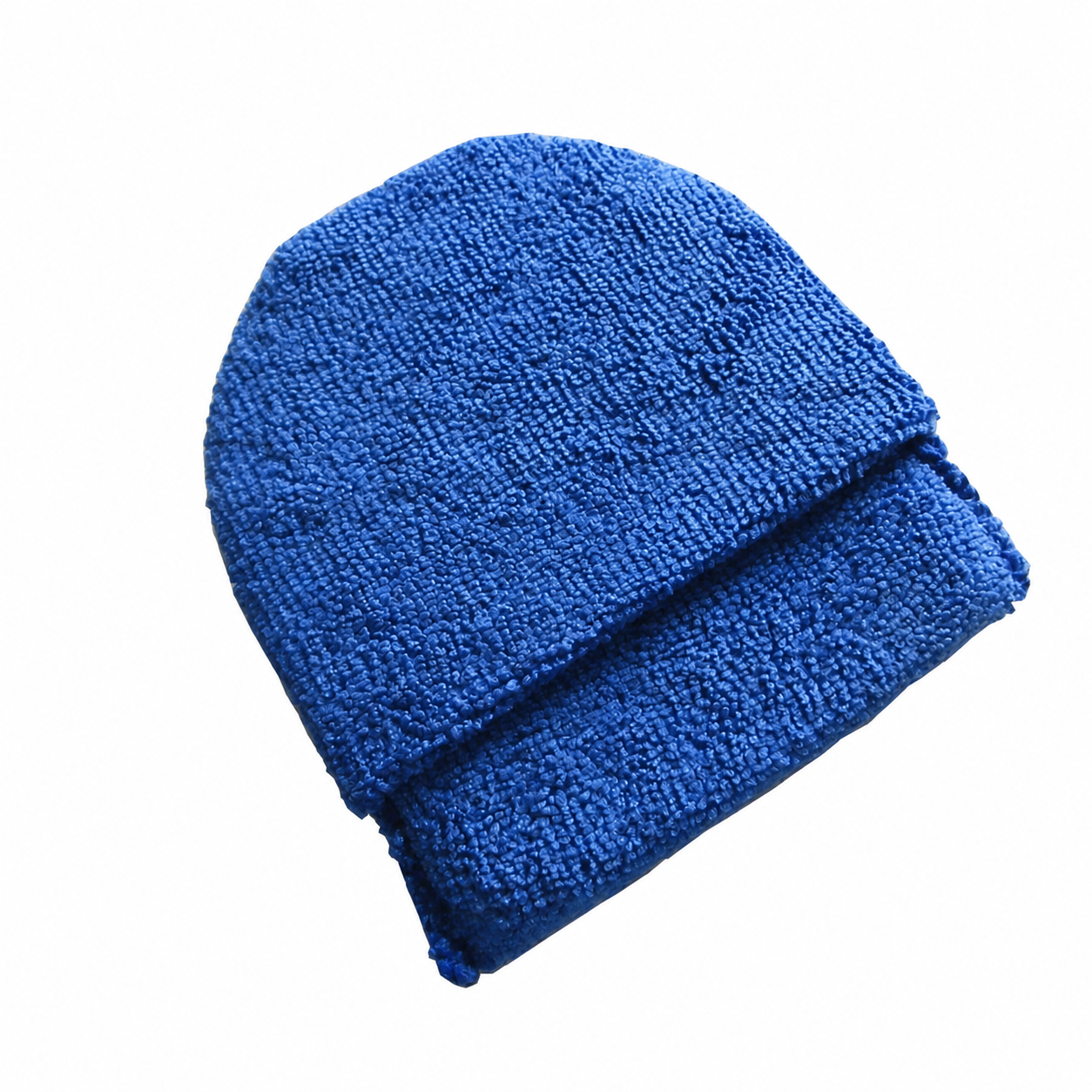 Royal blue microfiber finger applicator mitt