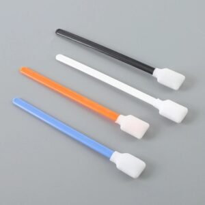 Wide foam detailing swabs in blue orange black and white