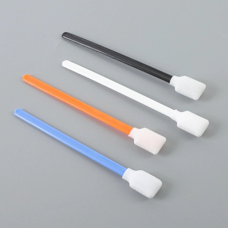 Wide foam detailing swabs in blue orange black and white